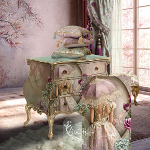 Lace Reverie French Romance Portrait Art Tissue Paper