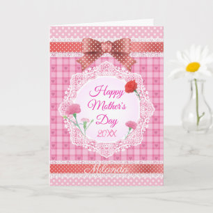 Lace Ribbon Happy Mother’s Day Card