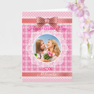 Lace Ribbon Happy Mother’s Day Card