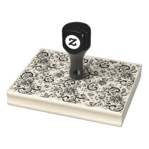 Lace Rubber Stamp 4X5