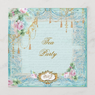 Lace Scrolls & Tassels Invite