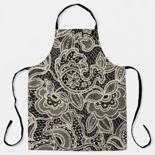 Lace seamless pattern apron