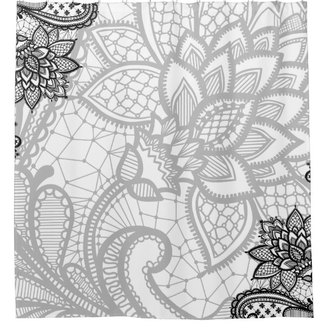 Lace Shower Curtain (Front)