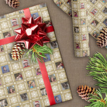 Lace Snowflakes Custom Photo Christmas