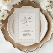 Lace Soft Neutral Bridal Shower