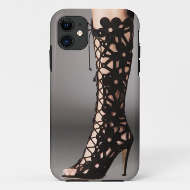Lace Stiletto Boots iPhone 5/5s Case (Back)