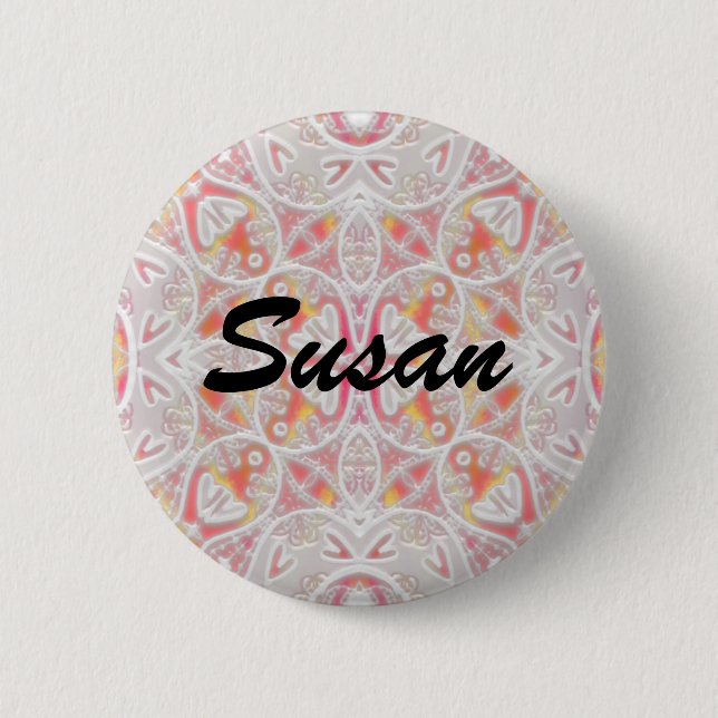 lace, Susan 6 Cm Round Badge (Front)