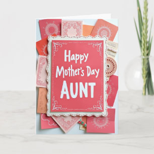 Lace Trim Aunts Day Card