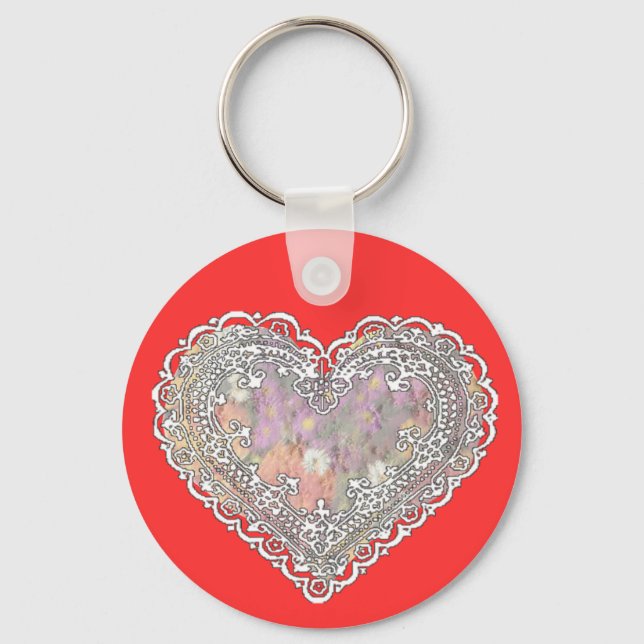 Lace Valentine Key Ring (Front)