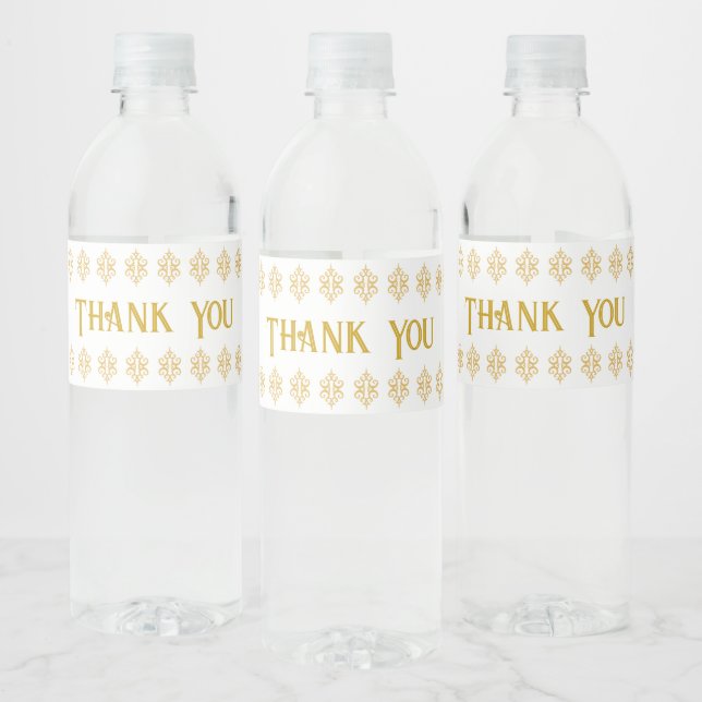  Lace Wedding Water Bottle Labels (Bottles)