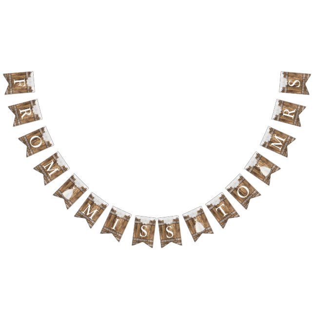 Lace & Wood Bridal Shower - Miss to Mrs. Bunting (All)