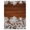 Lace & Wood Grain Rustic Scrapbook Paper