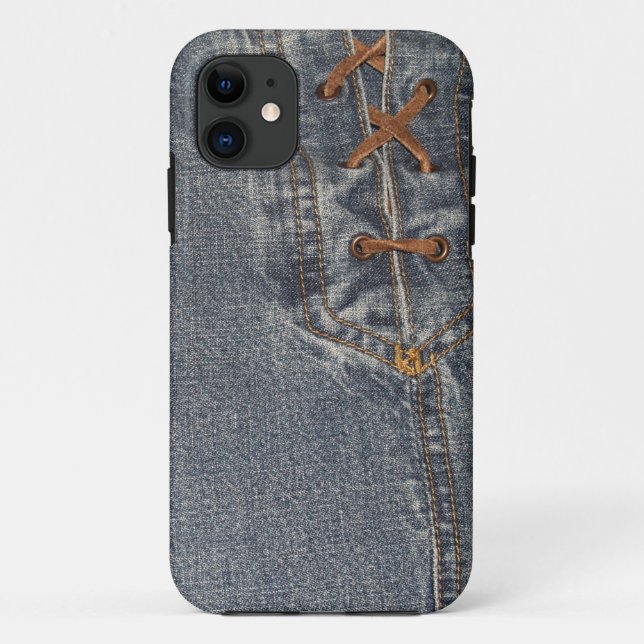 Laced Up Denim iPhone 5 Case-Mate Barely There Case (Back)