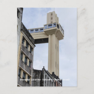 Lacerda Elevator and Historical Architecture of Sa Postcard