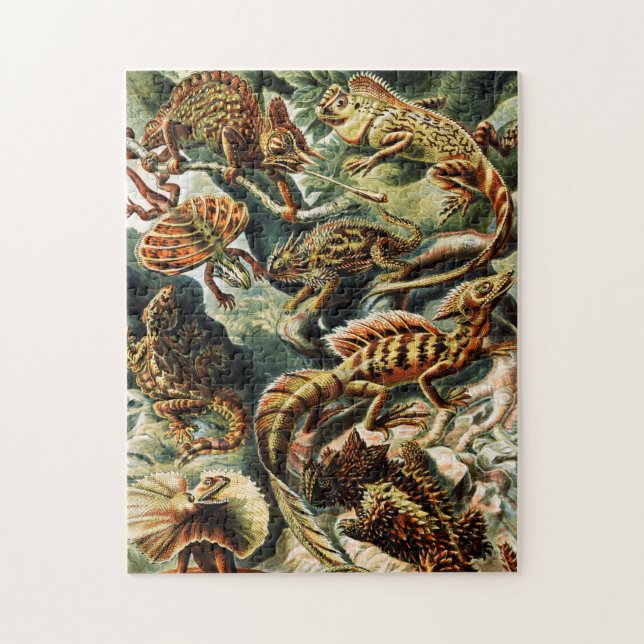 Lacertilia Lizards by Ernst Haeckel Jigsaw Puzzle (Vertical)