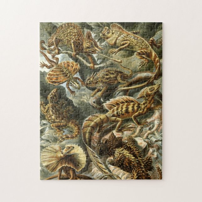 Lacertilia, lizards by Ernst Haeckel Jigsaw Puzzle (Vertical)