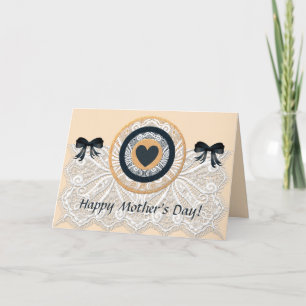 Lacey Happy Mother's Day Card with Heart & Bows