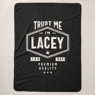 Lacey Personalised Name Birthday Sherpa Blanket