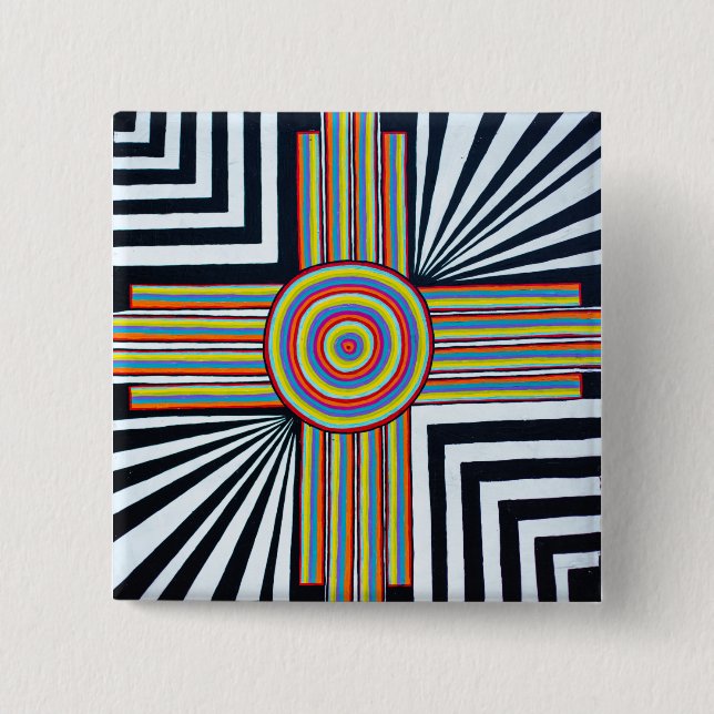 Laci's Zia 15 Cm Square Badge (Front)