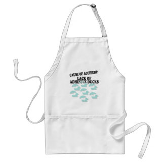 Lack of Adhesive Ducks Humour Standard Apron
