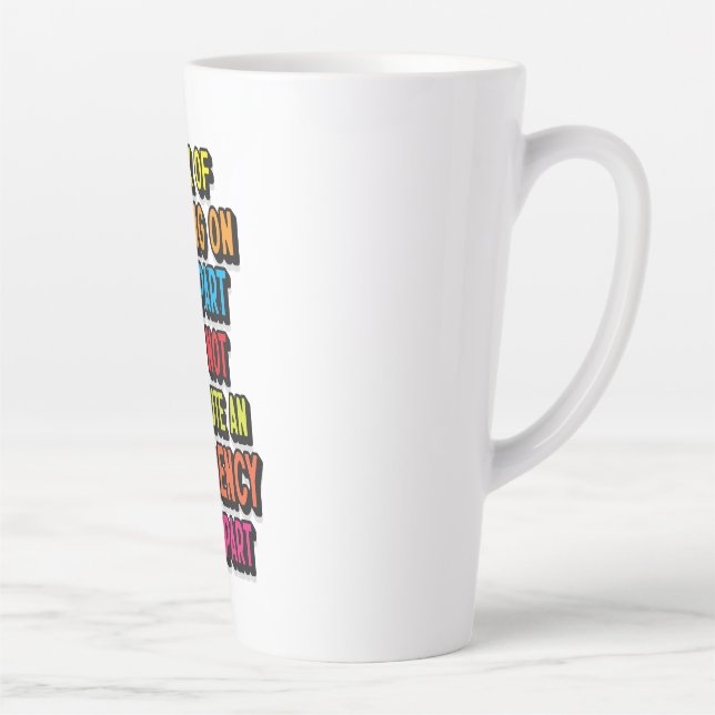 LACK OF PLANNING  LATTE MUG (Right)