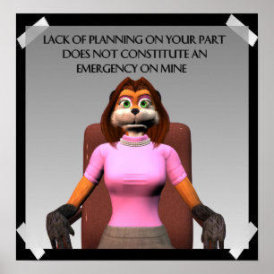 Lack of Planning Poster