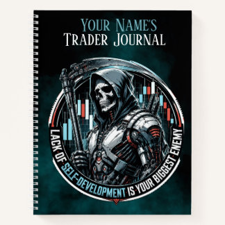 Lack of Self-Development Midnight Teal Notebook