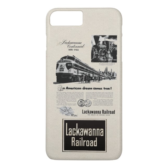 Lackawanna Railroad Centennial 1951 Case-Mate iPhone Case (Back)