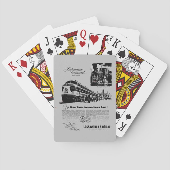 Lackawanna Railroad Centennial 1951   Playing Cards (Back)