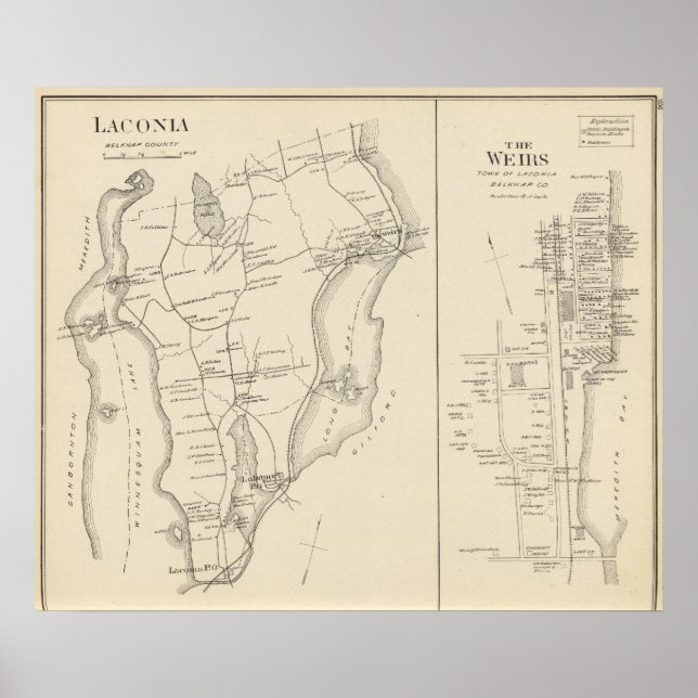 Laconia, Belknap County Poster (Front)
