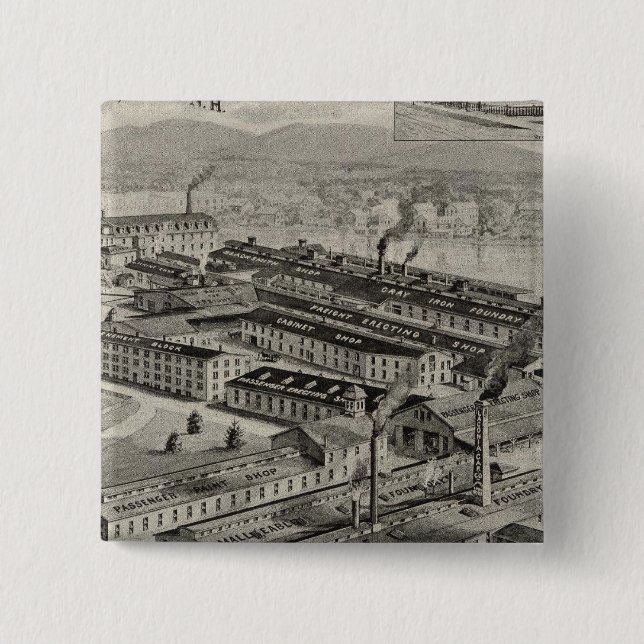 Laconia Car Company 15 Cm Square Badge (Front)