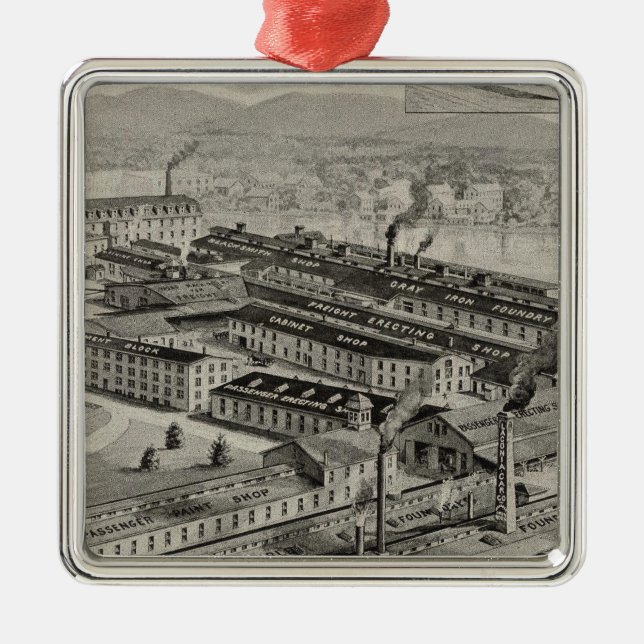 Laconia Car Company Metal Tree Decoration (Front)