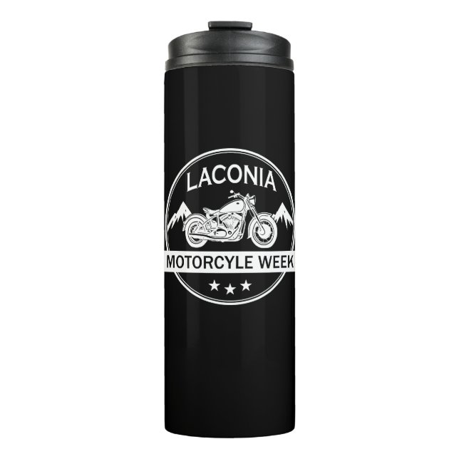 Laconia Motorcycle Week Motorbike Thermal Tumbler (Front)
