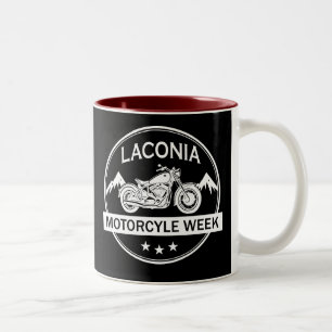 Laconia Motorcycle Week Motorbike Two-Tone Coffee Mug