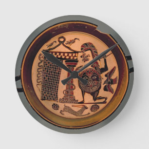 Laconian black-figure cup depicting a warrior atta round clock