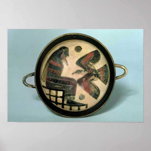 Laconian cup depicting Zeus and the eagle Poster (Front)