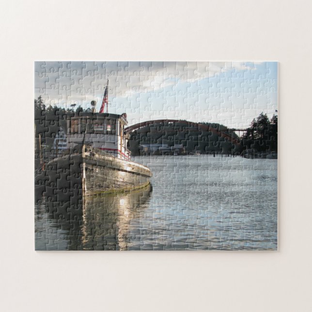 LaConner Tugboat Jigsaw Puzzle (Horizontal)