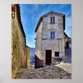 Lacoste City famous street in France Europe Poster