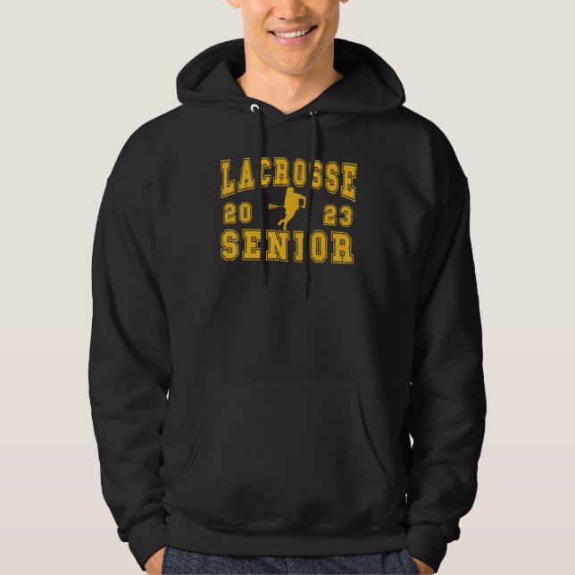Lacross Senior Night Lacross Senior 2023 Graduatio Hoodie (Front)