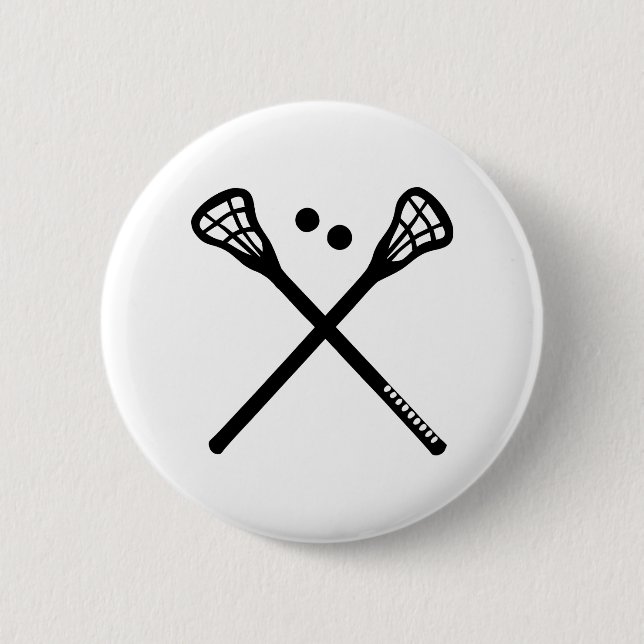 Lacrosse 6 Cm Round Badge (Front)
