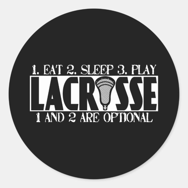 Lacrosse A Sleep Sticker (Front)