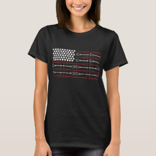 Lacrosse American Flag Lax Mum design T-Shirt