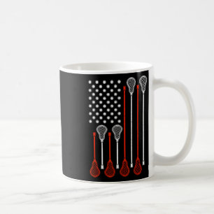 Lacrosse American Flag – Usa Patriotic Lax Coffee Mug
