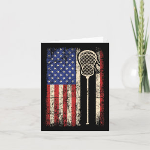 Lacrosse American Us Flag Sport Team Sticks Men 4t Card