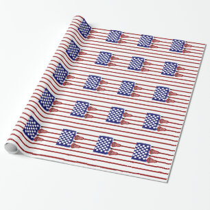 Lacrosse Americas Game Wrapping Paper