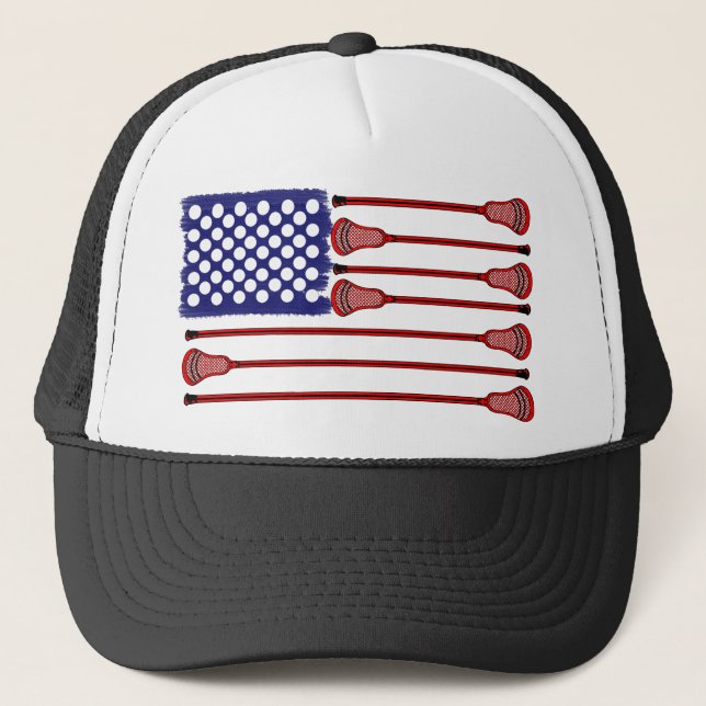 Lacrosse AmericasGame Trucker Hat (Front)