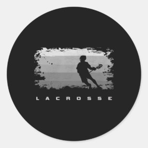 Lacrosse Apparel - Lacrosse 4 Classic Round Sticker
