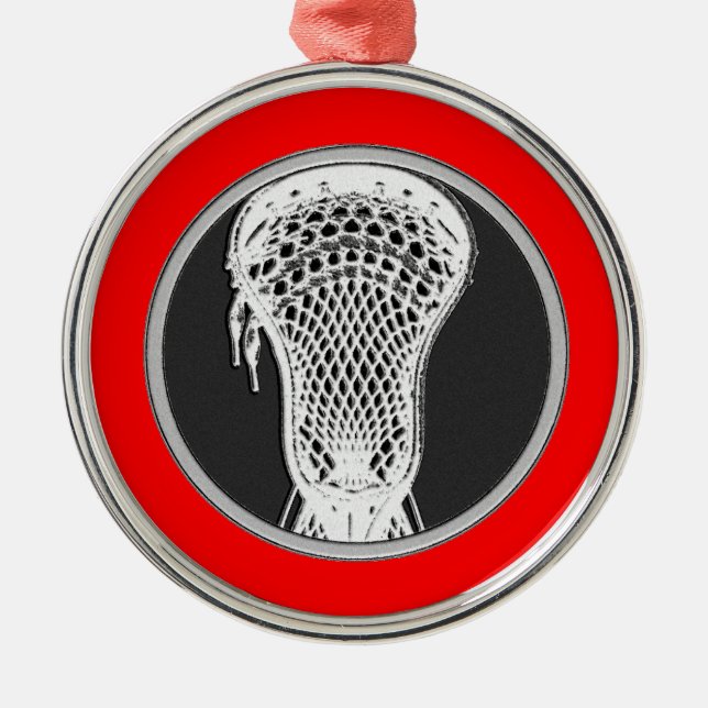Lacrosse Award Metal Ornament (Front)