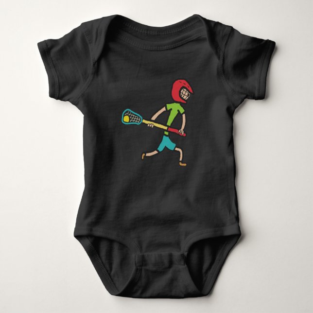 Lacrosse Baby Bodysuit (Front)