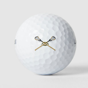 Lacrosse Boss Crossed Sticks Golf Balls